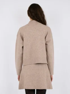Best Neo Noir Paulina Knit Blouse Sand Melange