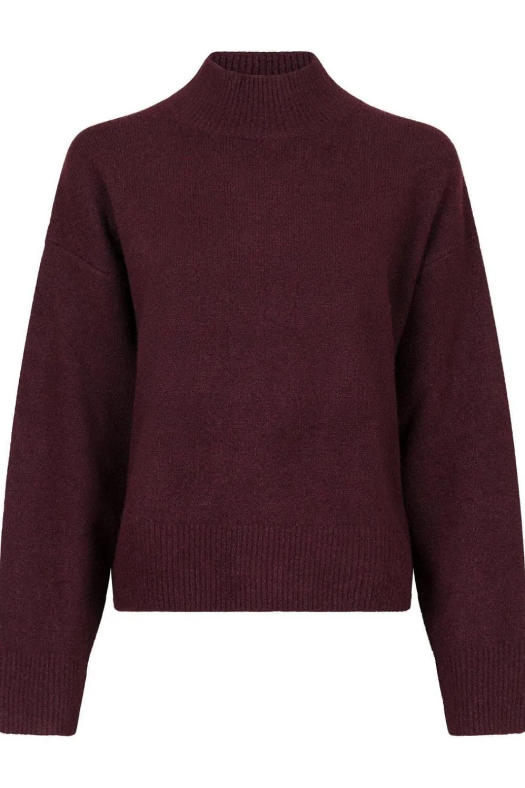 Discount Neo Noir Paulina Knit Blouse Wine