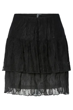Online Pieces Pcalice Lace Short Skirt 4862806 Black