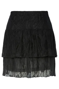 Online Pieces Pcalice Lace Short Skirt 4862806 Black