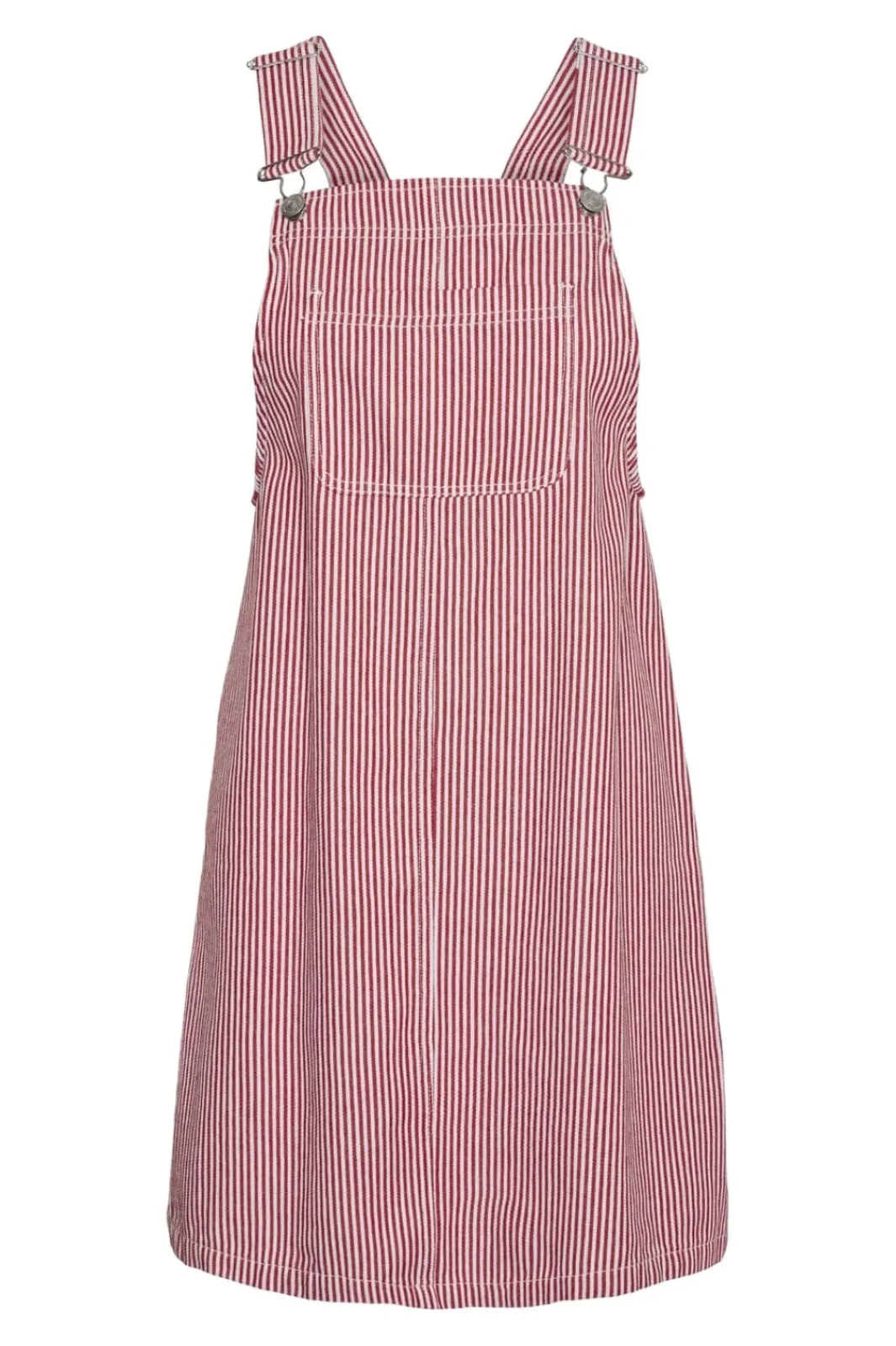 Sale Pieces Pcallo Dungaree Dress Fsy 4464992 Salsa Cloud Dancer Stripes