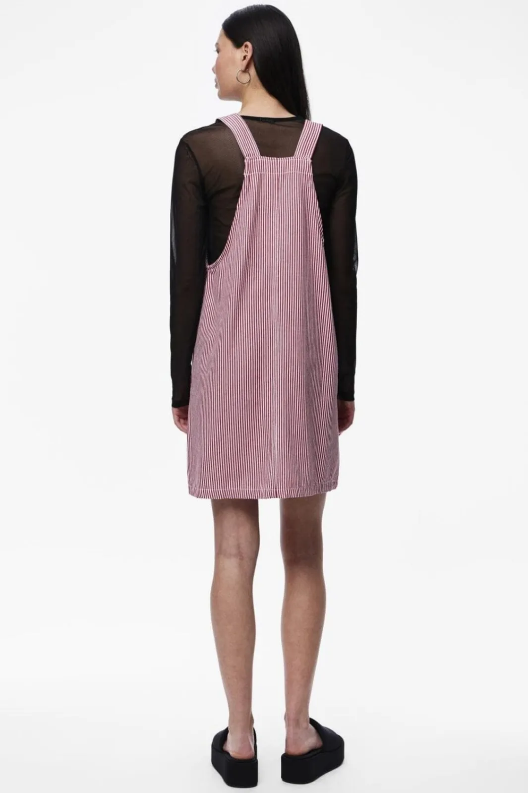 Sale Pieces Pcallo Dungaree Dress Fsy 4464992 Salsa Cloud Dancer Stripes
