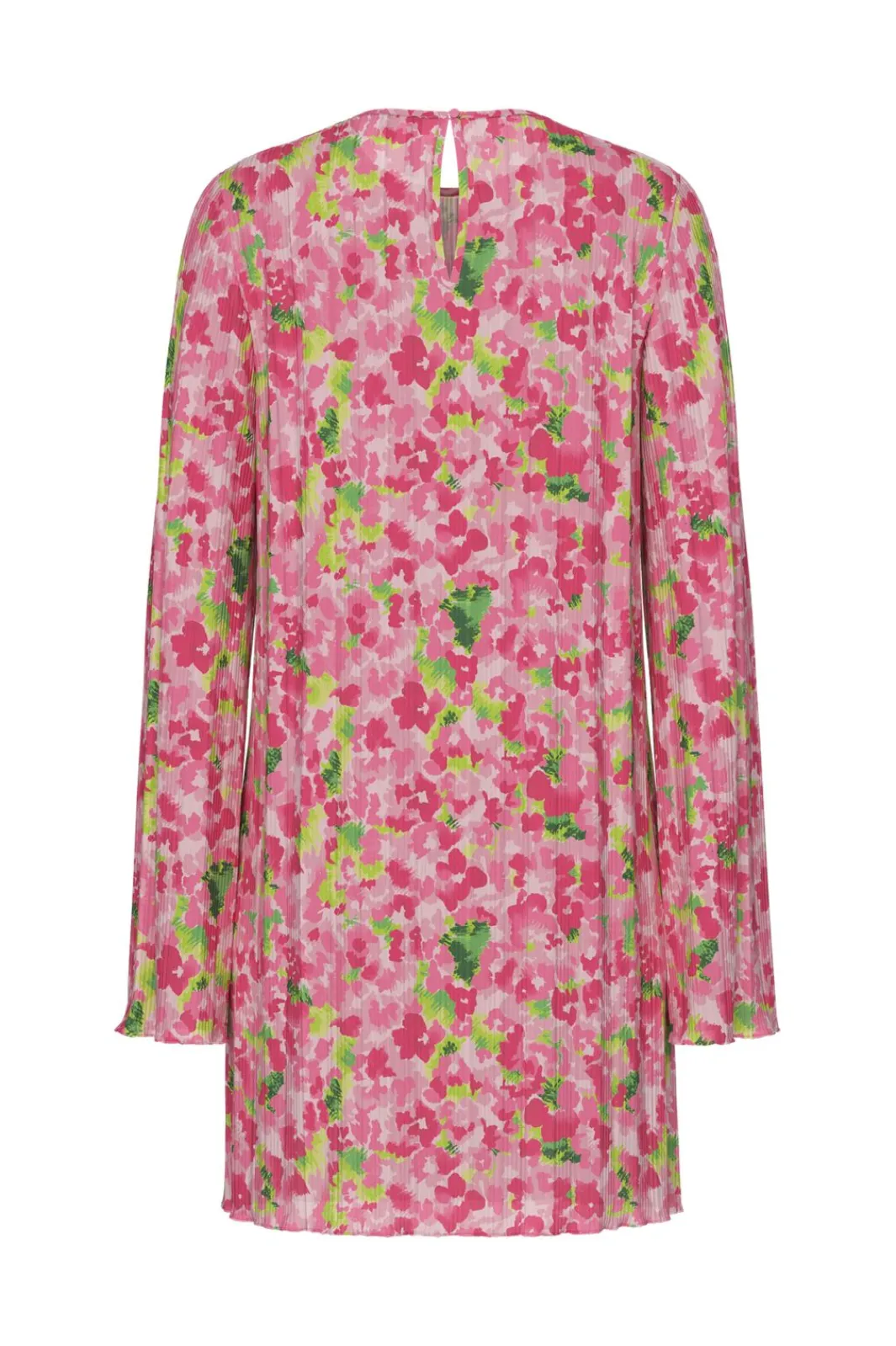 Outlet Pieces Pcamber Ls Short Dress Kca 4797862 Pink Cosmos Blurry Flowers