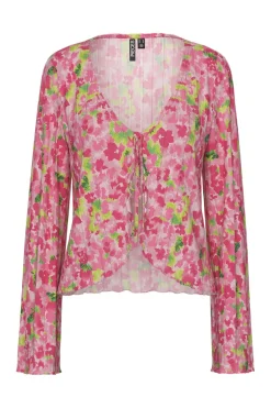 Sale Pieces Pcamber Ls Tie Top Kca 4842930 Pink Cosmos Blurry Flowers
