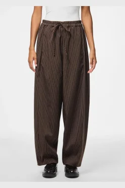Best Pieces Pcanja Barrel Pants 5078707 Delicioso Pinstripe
