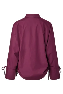 Clearance Pieces Pcanni Ls Loose Shirt Wvk Kca 5037055 Dark Purple