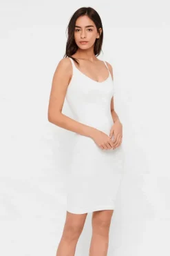 Pieces Pcballroom Long Singlet White