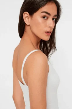 Pieces Pcballroom Long Singlet White
