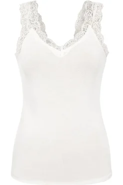 New Pieces PcBarbera Lace Top Noos Bright White