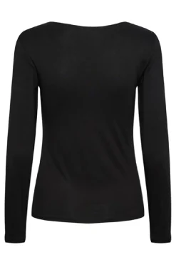 Clearance Pieces Pcbarbera Ls Lace Top 4279507 Black