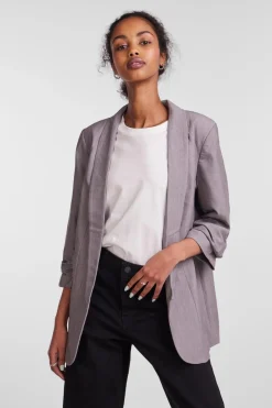 Hot Pieces Pcbosella 3/4 Blazer 3423753 Light Grey Melange