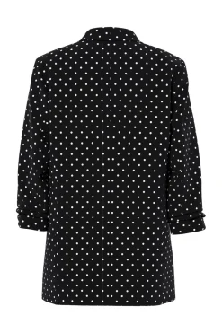 Outlet Pieces Pcbosella 3/4 Printed Blazer 4881492 Black New Dot