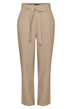 Discount Pieces PcBoss Hw Paperbag Straight Pants Noos White Pepper