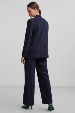 Clearance Pieces Pcbossy Ls Loose Striped Blazer Noos Sky Captin Pinstripe