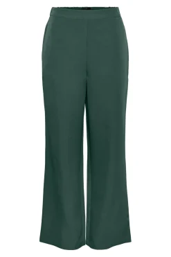 Hot Pieces Pcbossy Wide Plain Pant 4266210 Trekking Green
