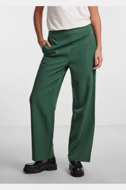 Hot Pieces Pcbossy Wide Plain Pant 4266210 Trekking Green