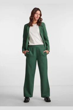 Hot Pieces Pcbossy Wide Plain Pant 4266210 Trekking Green