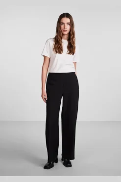 Online Pieces Pcbossy Wide Plain Pant 4266205 Black
