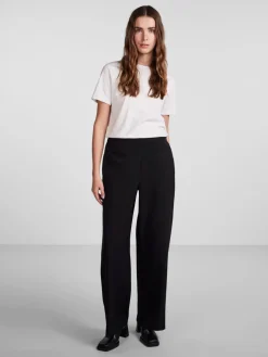 Online Pieces Pcbossy Wide Plain Pant 4266205 Black