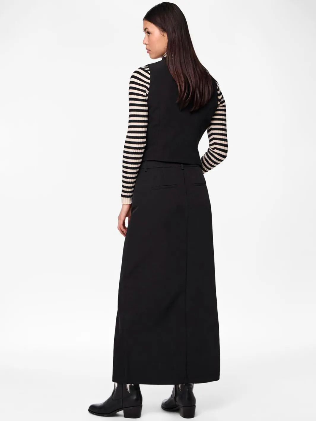 Outlet Pieces Pcbozzy Ankle Skirt 4563742 Black