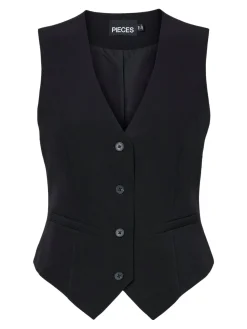 Discount Pieces Pcbozzy Vest 4563734 Black