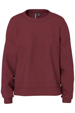 Clearance Pieces Pcchilli Ls Loose Sweat 4797616 Tawny Port
