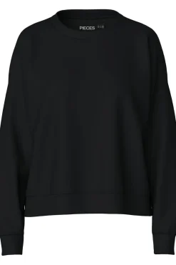 Sale Pieces Pcchilli Ls Sweat 3600582 Black
