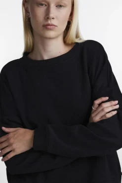 Sale Pieces Pcchilli Ls Sweat 3600582 Black