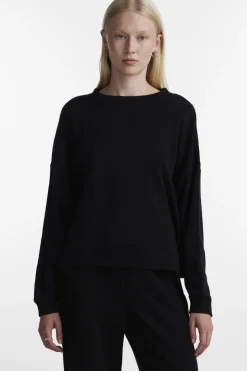 Sale Pieces Pcchilli Ls Sweat 3600582 Black