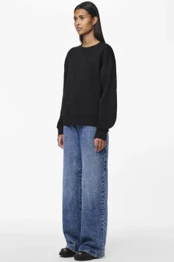 Sale Pieces Pcchilli Ls Sweat 3600582 Black