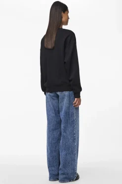 Sale Pieces Pcchilli Ls Sweat 3600582 Black