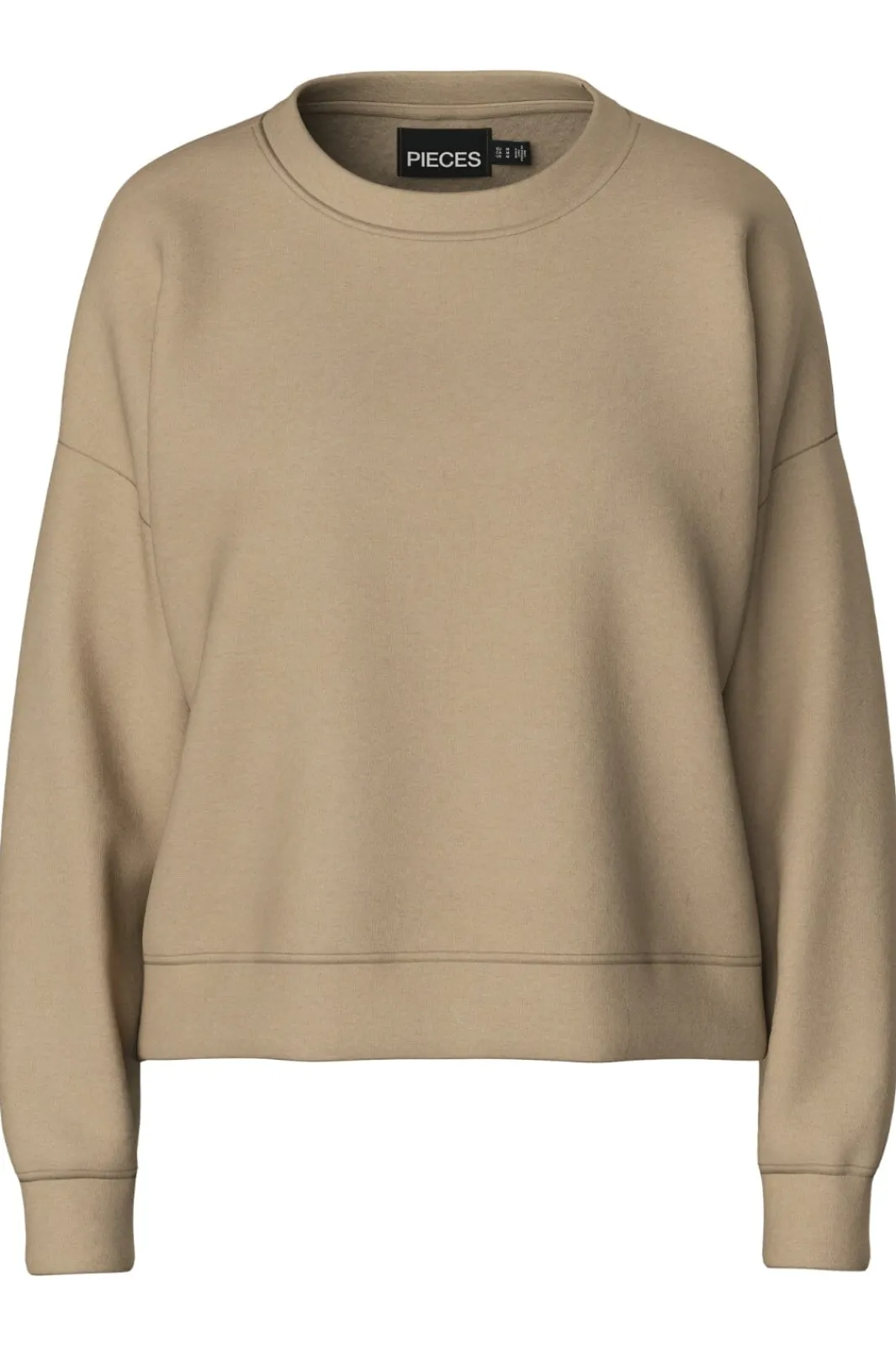 Sale Pieces Pcchilli Ls Sweat 3728739 Silver Mink