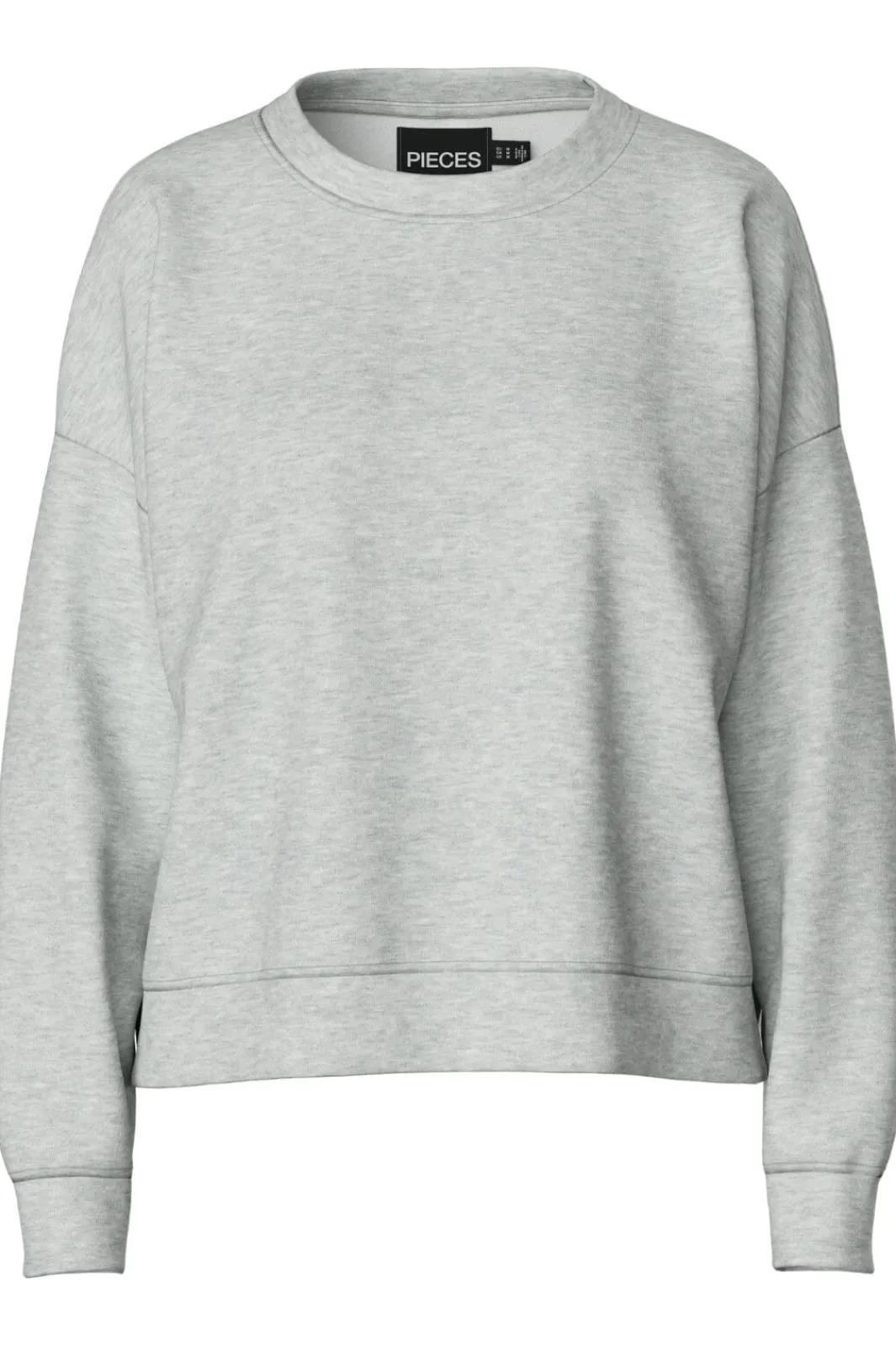 Online Pieces Pcchilli Ls Sweat 3595554 Light Grey Melange