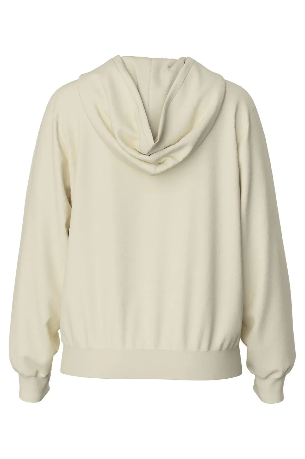 Clearance Pieces Pcchilli Ls Zip Hoodie 4626556 White Pepper
