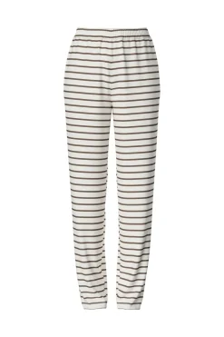 Pieces Pcchilli Straight Stripe Pants 4701515 Cloud Dancer Morel