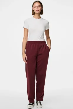 Clearance Pieces Pcchilli Straight Sweat Pants 4797611 Tawny Port