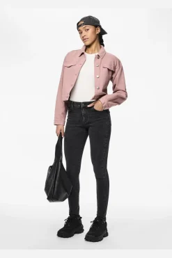 New Pieces Pcdana Skinny Jeans Dg202 4591480 Dark Grey Denim