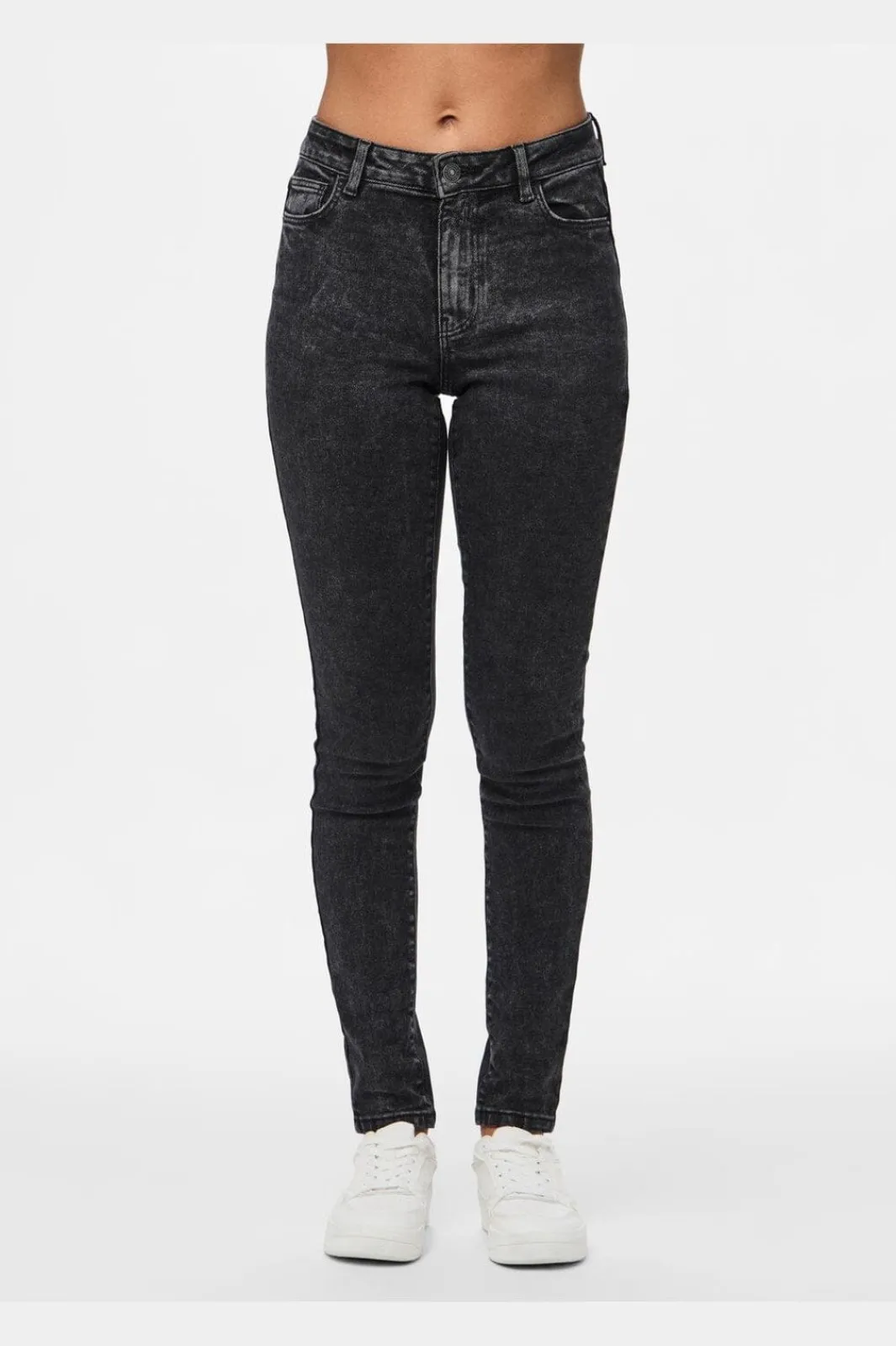 New Pieces Pcdana Skinny Jeans Dg202 4591480 Dark Grey Denim