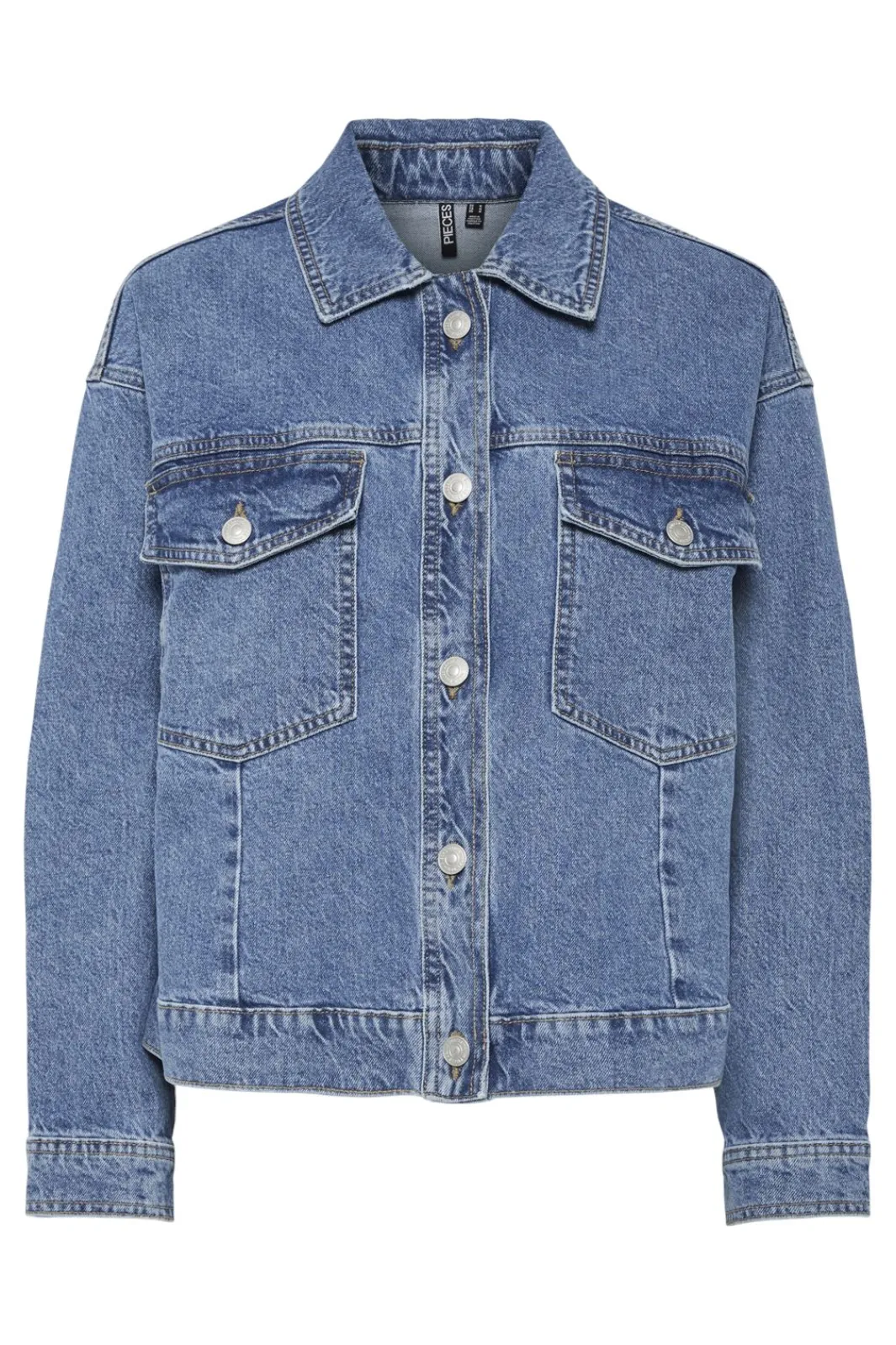 Online Pieces Pcelma Denim Jacket 4651344 Medium Blue Denim