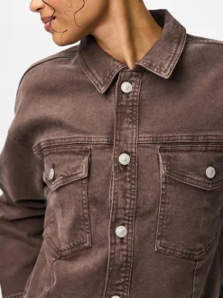 Clearance Pieces Pcelma Denim Jacket 4957420 Hot Fudge