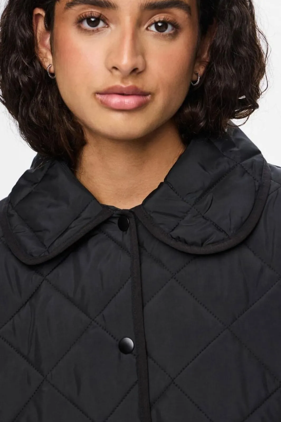 Clearance Pieces Pcemily Long Quilted Jacket 4807781 Black