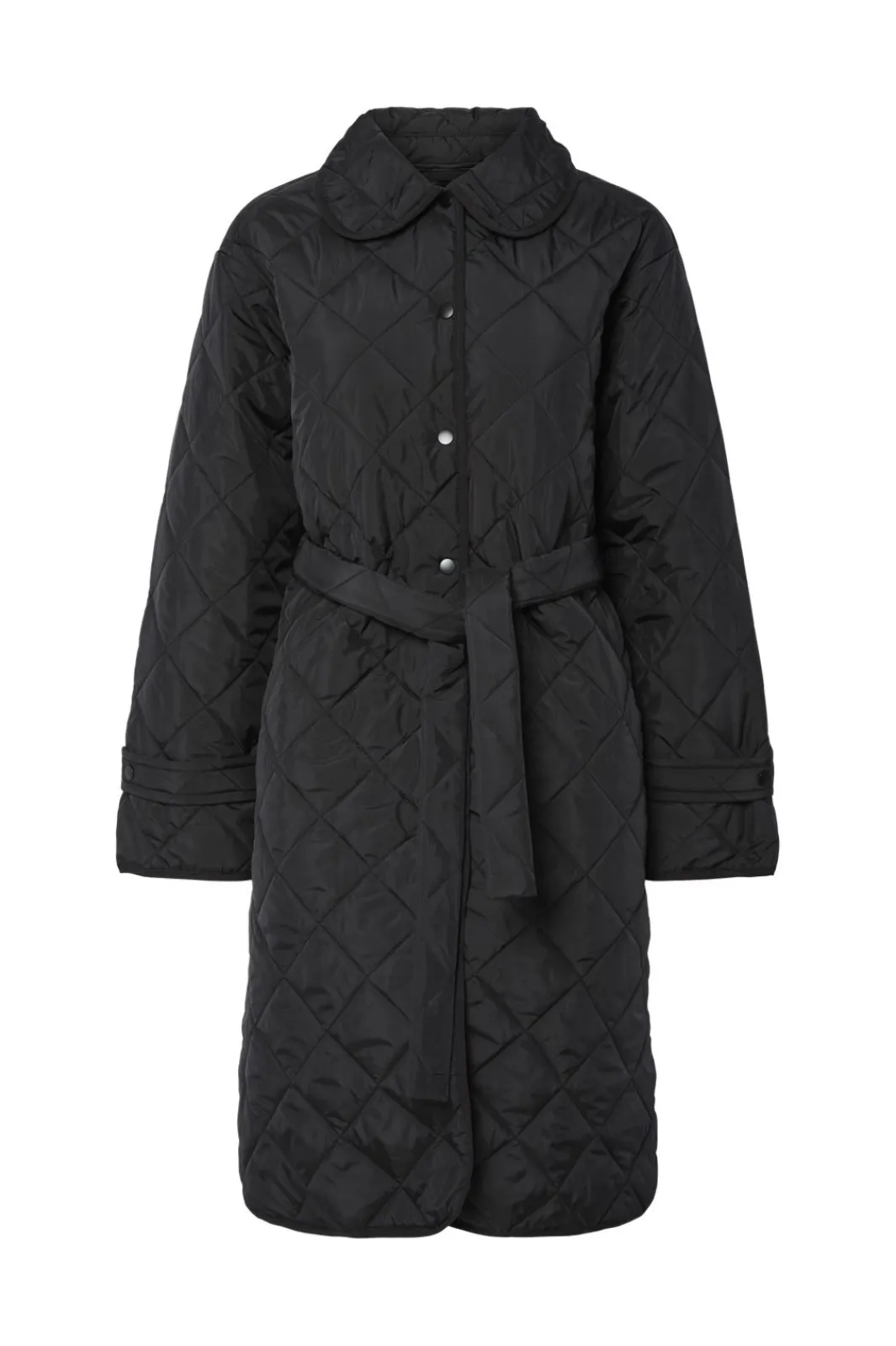 Clearance Pieces Pcemily Long Quilted Jacket 4807781 Black