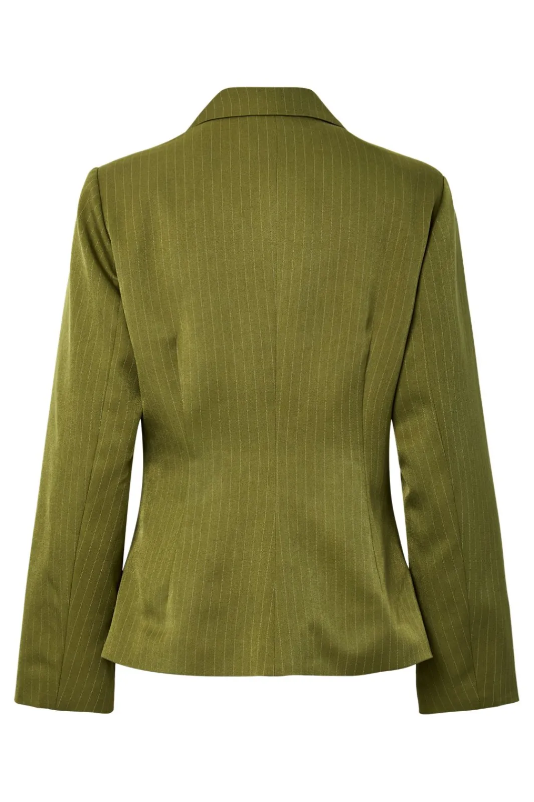 Online Pieces Pcfalka Ls Fittet Pinstriped Blazer 4985125 Sphagnum Pinstripe