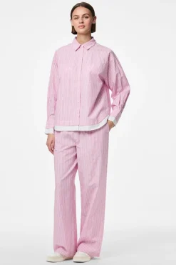 Pieces Pcfamma Straight Pant Fsy 4912400 Pink Tulle White/Pink Stripes
