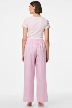 Pieces Pcfamma Straight Pant Fsy 4912400 Pink Tulle White/Pink Stripes