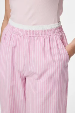 Pieces Pcfamma Straight Pant Fsy 4912400 Pink Tulle White/Pink Stripes