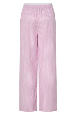 Pieces Pcfamma Straight Pant Fsy 4912400 Pink Tulle White/Pink Stripes