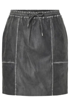 Sale Pieces Pcfemma Short Leather Skirt 17160643 4848834
