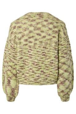 Hot Pieces Pcfilla Ls O-Neck Pullover Knit 4985485 Sphagnum Melange