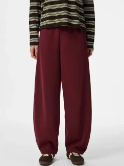New Pieces Pcfilucca Barrel Pants 5080301 Tawny Port